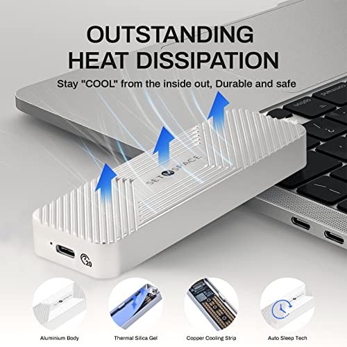 Caja externa para SSD M.2 NVMe USB 3.2 Gen 2 miniatura 3