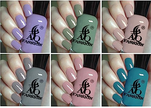 AQ FASHION New Pastel HD Shine long-lasting stay and Quick Dry Gel Nail Polish Set of 12 Combo - Image 4