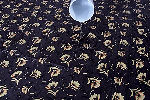 Image of The Furnishing Tree Waterproof Square Shaped Upto 6 Seater Printed Dining Table Cover Size 72x72 inches with White Border Lace