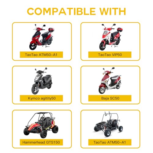 image for HIAORS Gas Fuel Switch Pump Valve Petcock for GY6 50cc 139QMB Twister 