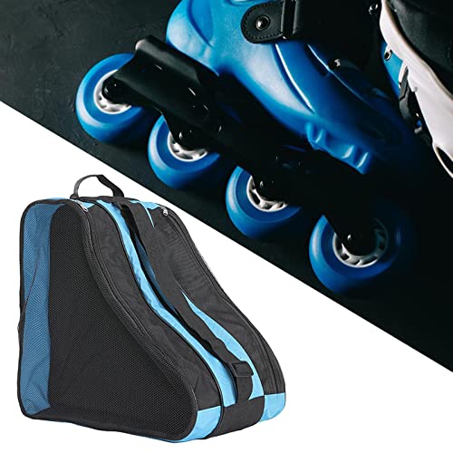 Bolsa de patins com alças ajustáveis, bolsa de de 3 camadas com compartimentos funcionais para tênis