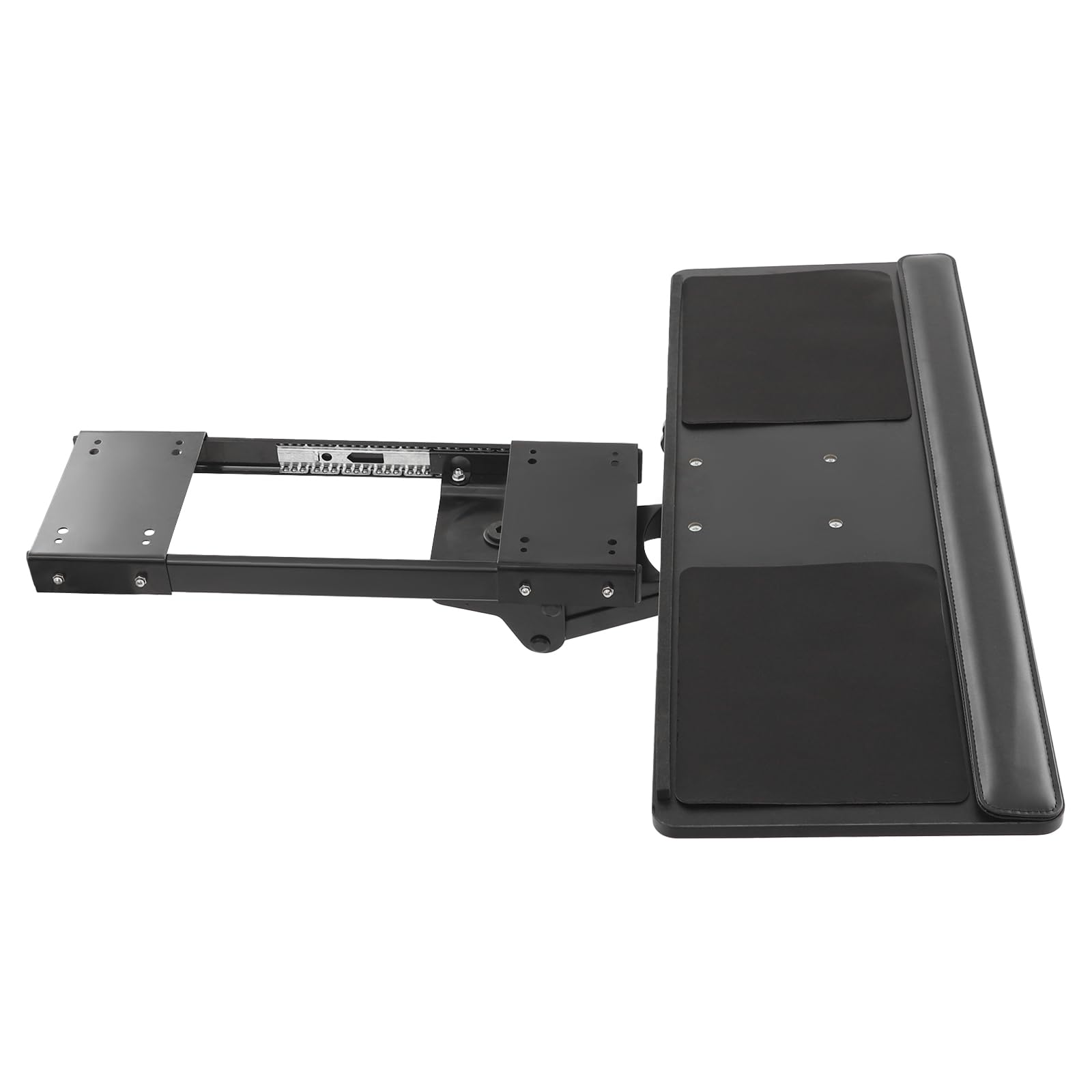 Ripiano tastiera sotto la scrivania, 250 x 650 mm, supporto da parete per tastiera, altezza regolabile ergonomica, per ufficio, casa