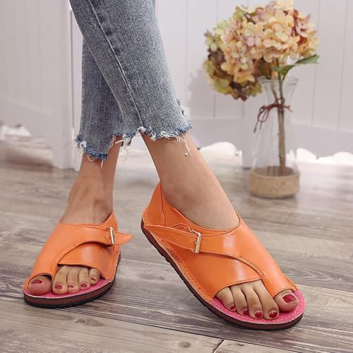 Comfy Split Toe Walking Sandals Bunion Corrector for Women Big Toe, Summer Outdoor Sandals for Women Bunion Relief3