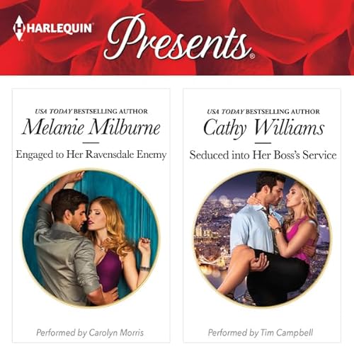 Engaged to Her Ravensdale Enemy & Seduced into Her Boss's Service Audiolibro Por Melanie Milburne, Cathy Williams arte de