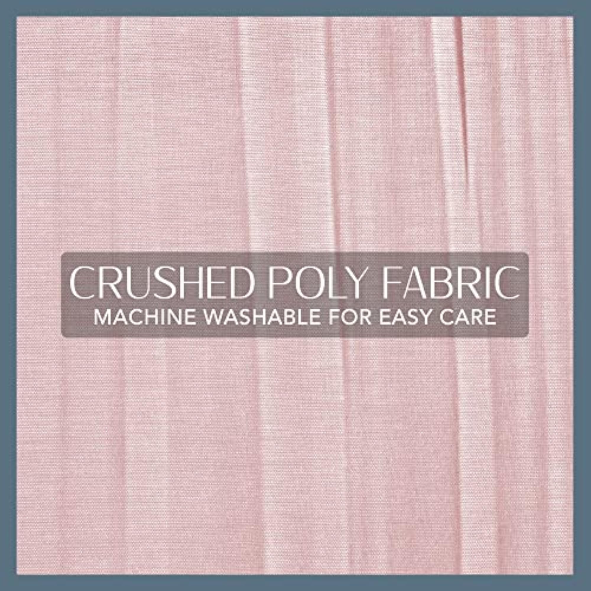 Crushed Semi-Sheer Adjustable Tie Top Window Panel