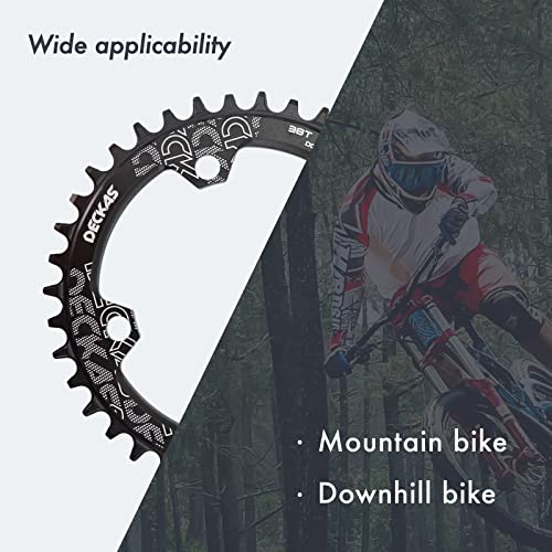 DJC Bike Plato 104mm BCD Redondo/Oval MTB 104BCD 34T para 7/8/9/10/11/12 Velocidades Dientes Estrecho Ancho Aluminio 7075 Super Ligero miniatura 7