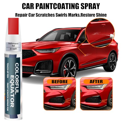 Image of Performance Red(R-568P) Touch Up Paint Compatible with Acura, Car Paint Pen Scratch Repair Two-In-One Touch Up Paint, Premium Car Scratch Remover for Deep Scratches