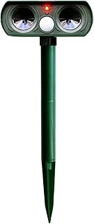 Repeller, KKcare Repelente ultrassônico de animais com sensor de movimento Repelente de pragas externo movido a energia solar Repelentes de jardim à prova d'água para camundongos Ratos Esquilos Skunks Raccons Cães Gatos Raposas Pássaros