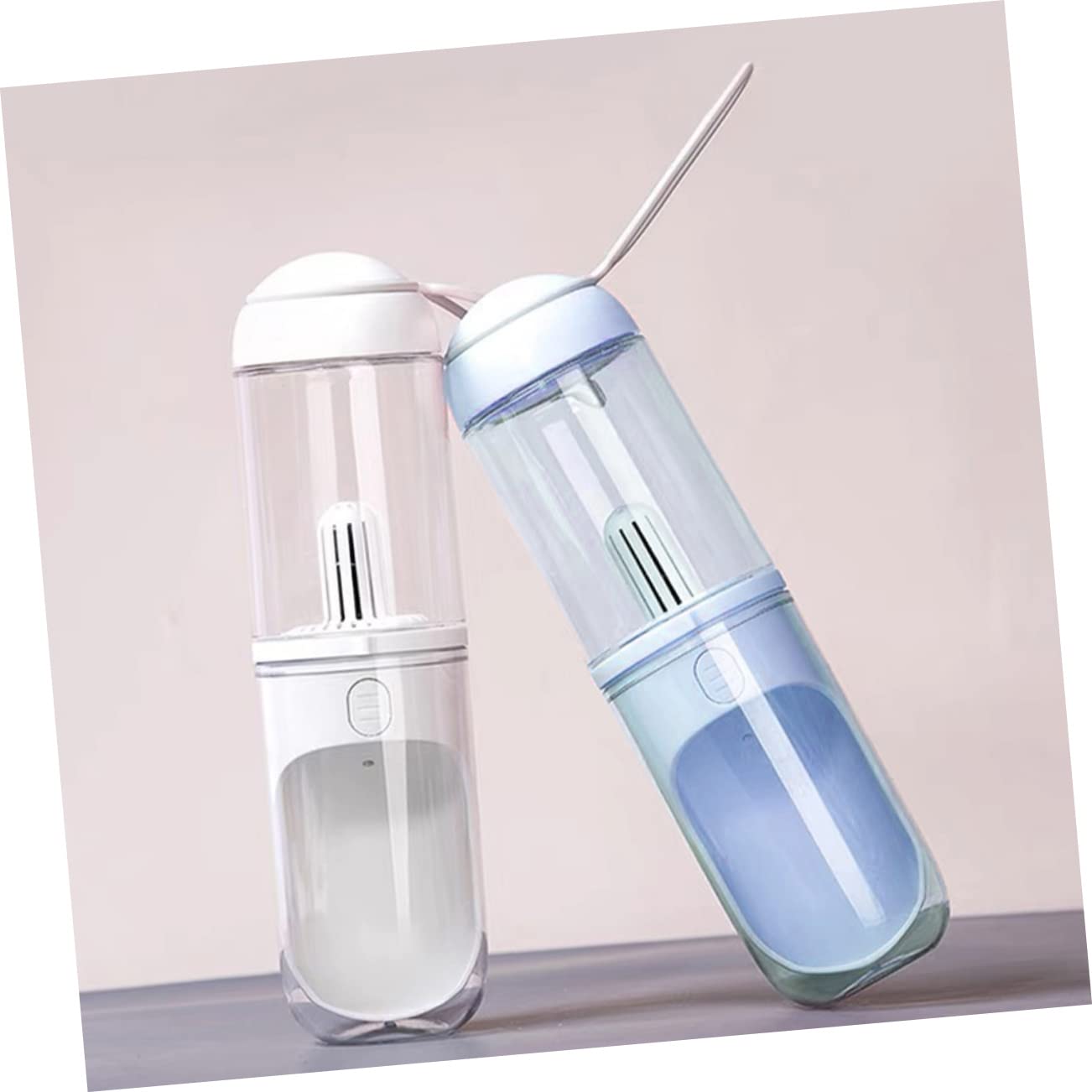 VANZACK Borraccia Portatile per Cani e Gatti 330ml, da Viaggio Design di Perdite, Apertura per Uscire