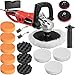 Produktbild TecTake® Profi Poliermaschine 1600 Watt mit Drehgriff + Set7