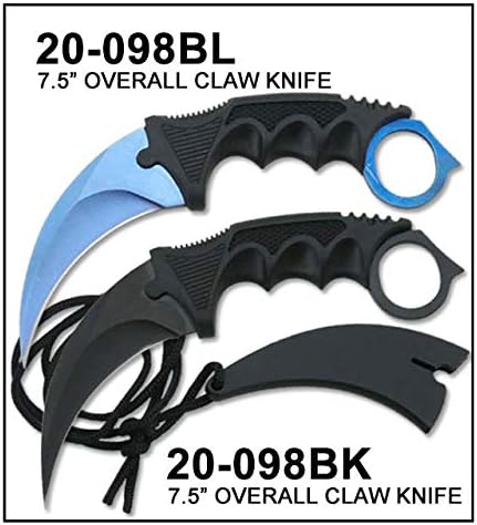 ELITEDGE Karambit Hawlbill Knife Fixed Blade Tactical Knife with Sheath and Cord Neck Knife for Hunting Camping Fishing and Field Survival