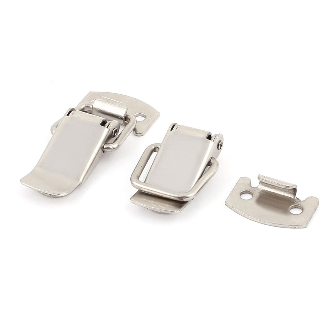 Uxcell Silver Sourcingmap 4.5Cm Box Case Stainless Steel Spring Draw Toggle Latch Catch 2Pcs