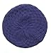 Milani Women Winter Fashion Warm Knitted Crochet Beanie Beret Hat Cap Purple
