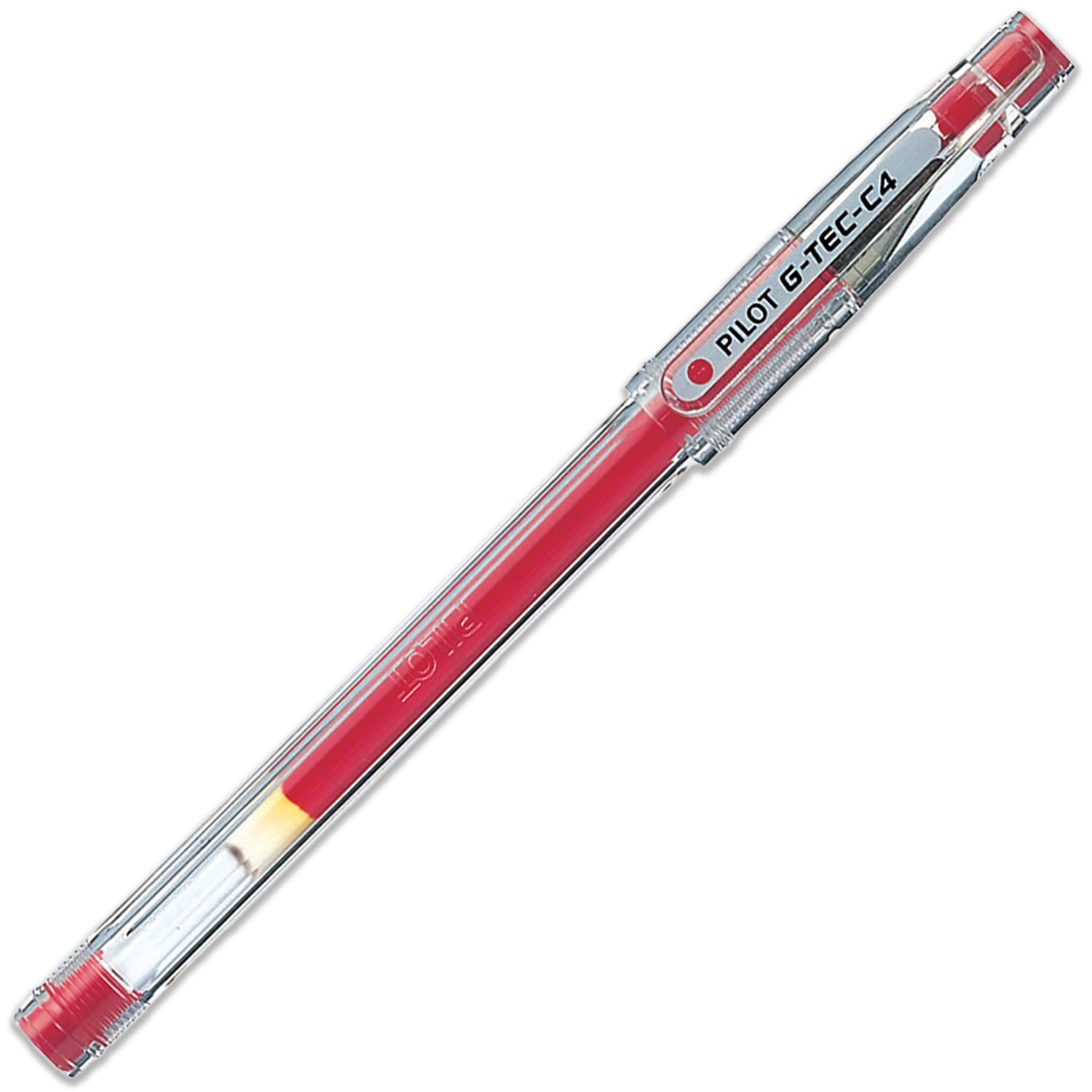 PILOT G-Tec C4 Gel Ink Rollerball Pen - 0.4mm Nib - 0.2mm Line - In Envelope Gift Packaging - Pack of 3 (Red) - Image 2