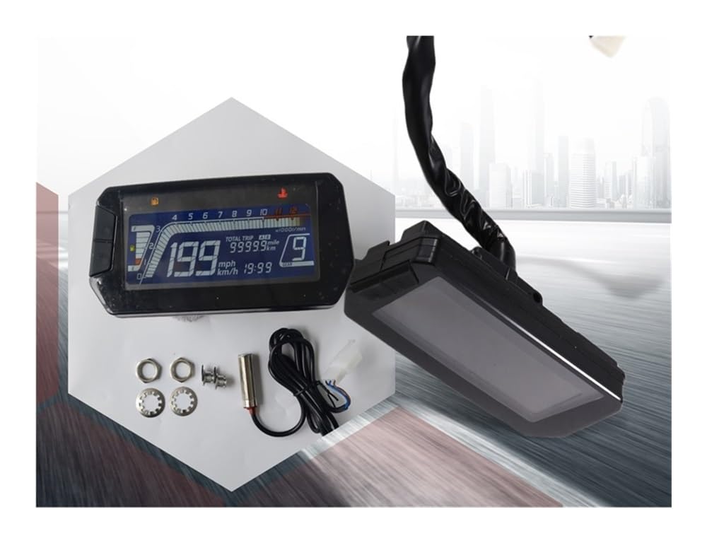 Velocímetro Digital para control de motocicletas y scooters | AB12 - Velocímetro con pantalla para control de motocicletas y scooters