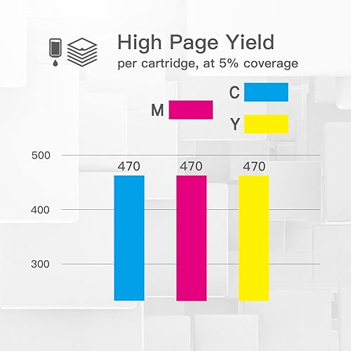 Miniatura 3 de BeOne Cartuchos de tinta remanufacturados de repuesto para Epson T126 126 para usar con Workforce 60 435 520 545 630 633 635 645 840 845 WF-3520
