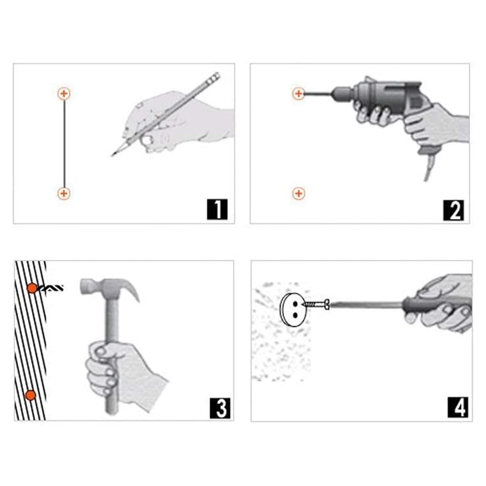 Barra di Sostegno per Bagno, Barre Antiscivolo in Acciaio Inossidabile per portasciugamani per disabili e Anziani, Maniglia di Sicurezza per WC, Barra Antiscivolo (30 cm)