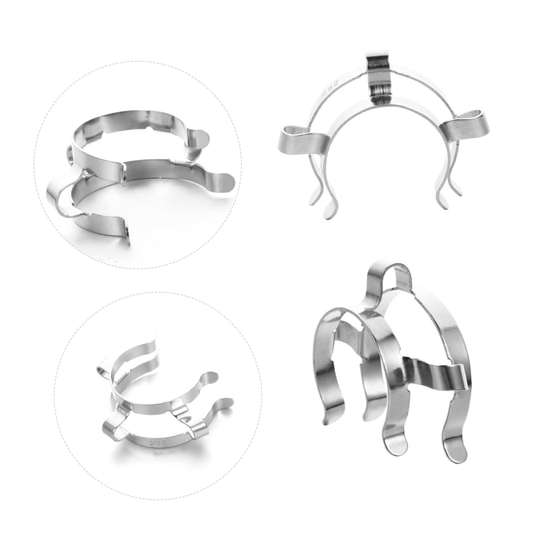 Cabilock 3 set Morsetto Di Interfaccia Per Lamiera In Acciaio Inossidabile Giunto Da Tavolo Morsetto Di Ricambio Riutilizzabile In Acciaio Inossidabile Morsetto Di Giunzione 4 pezzi*3