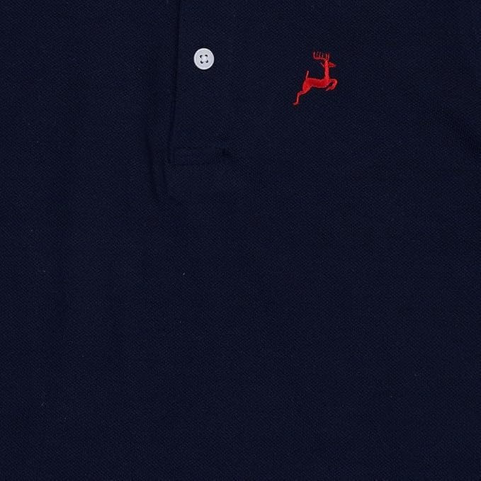 Image of Cloth Theory Boys Cotton Polo T-Shirt for Kids Regular Fit Half Sleeve Casual Summer Polo Neck T-Shirt