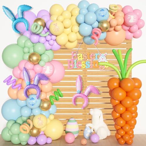 Image for Happy Easter Balloons Arch Garland Kit