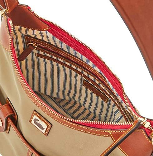 Dooney & Bourke Camden Nylon Hobo Bag with Cosmetic Pouch - Tan