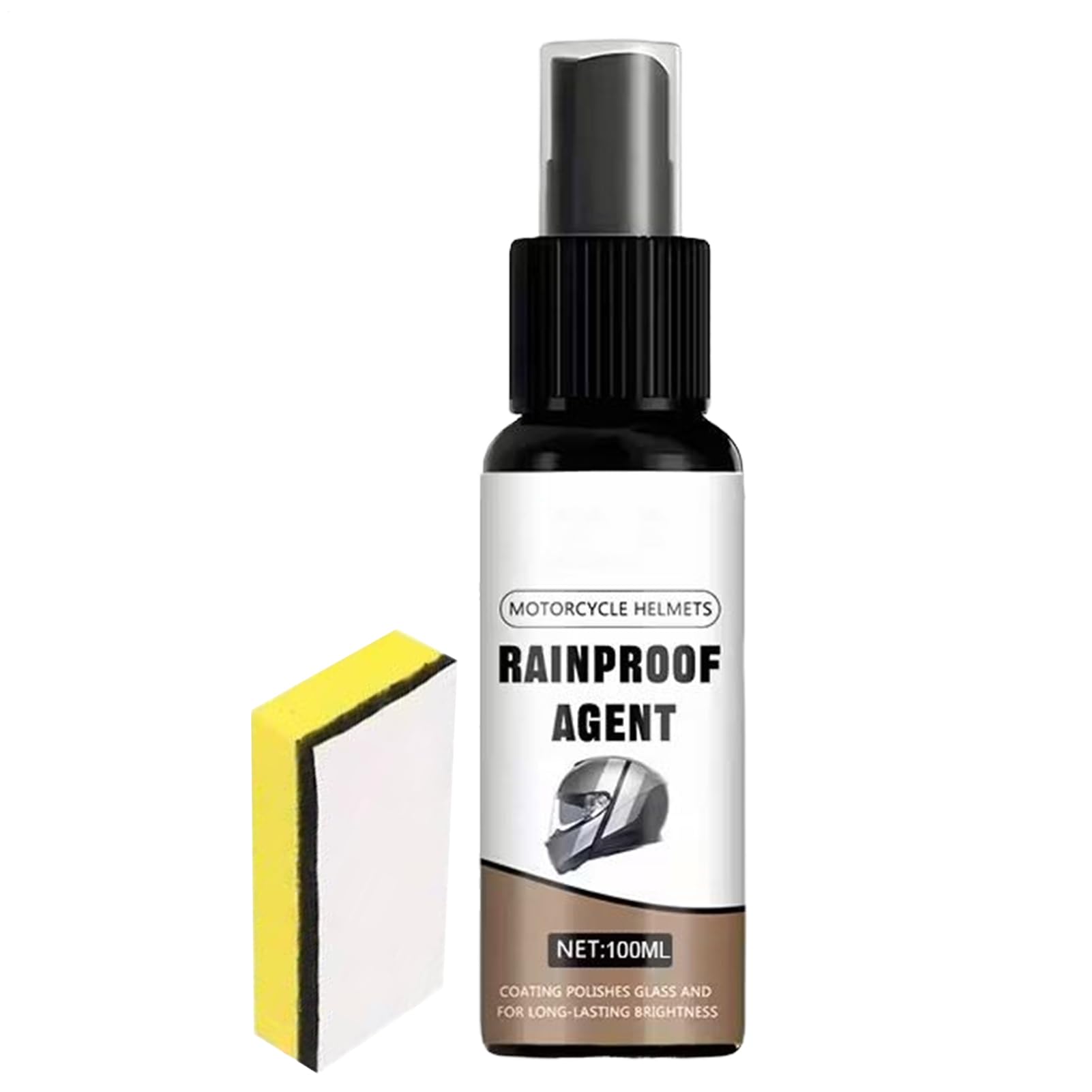 Generisch Spray anti-buée pour lunettes - 100 ml - Spray anti-buée pour casques et lunettes - Produit anti-pluie pour moto - Pour plongée et ski Scuba - Natation - Cyclisme - Extérieur