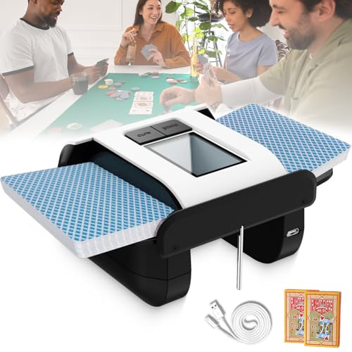 Electric Card Shuffler, Portable Card Shuffler, Dual-mode Sh