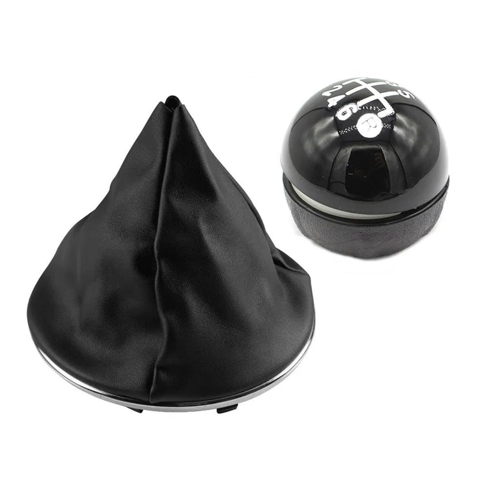 GZNBB Car Manual Gear Shift Knob Boot Cover Gaiter Lever Shifter Handle Stick, for Fiat 500 500C 2007-2018