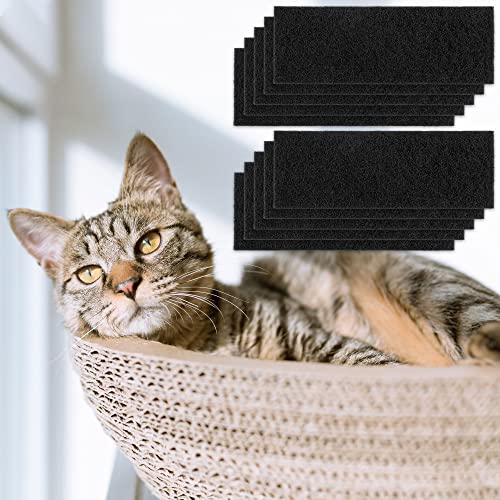Pack 10 Carbon Filters Compatible With Litter,Activated Replacement Carbon Filters For All Models, Cat Litter Box Filters Eliminate Odors And Damp From Pets And Keep Home Fresh (Black 10) #TOP2