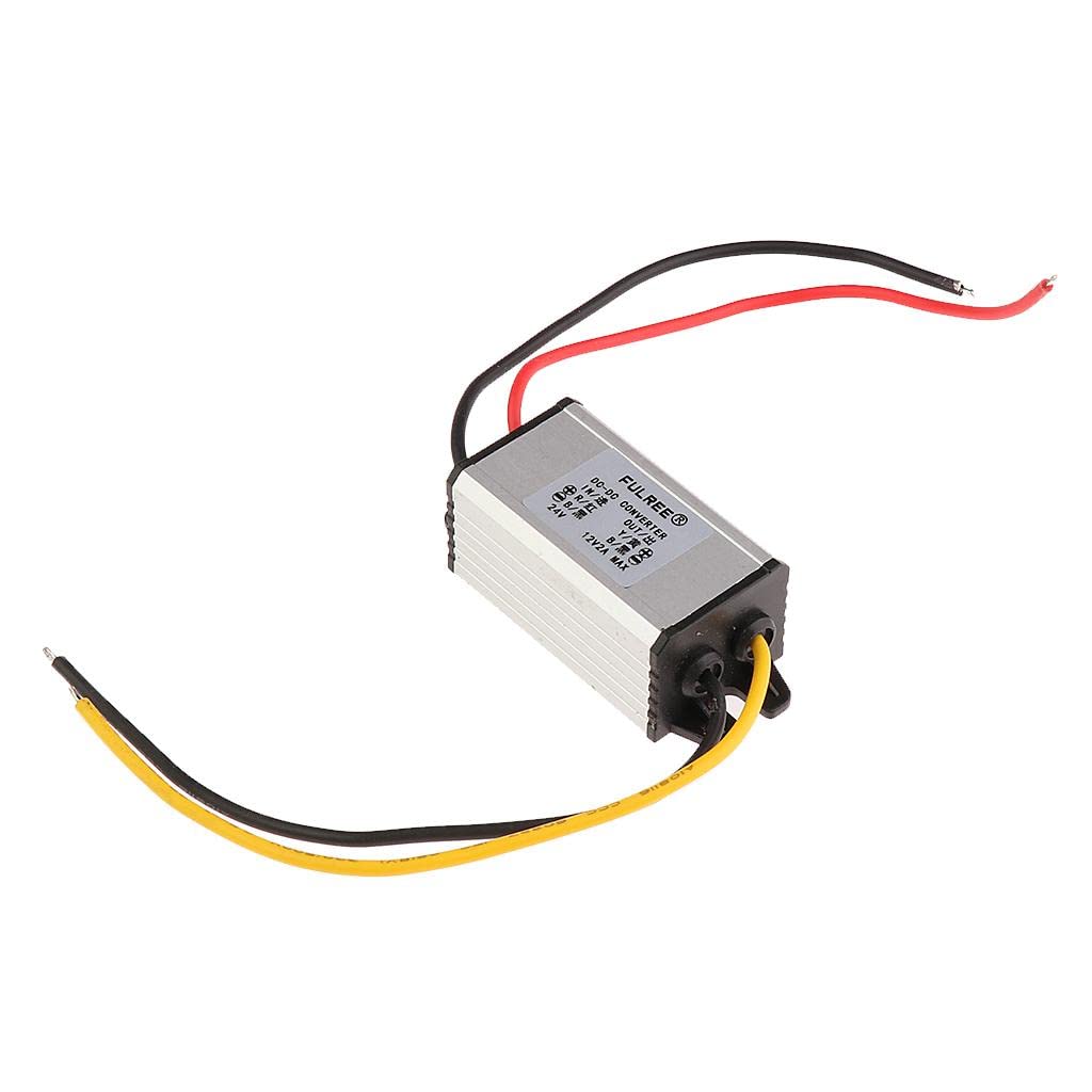 Lyla 2x DC to DC 24V to 12V 2A 24W Buck Step-Down Module Voltage Converter for Car-image-18