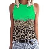 bgyujn Ärmelloser Pullover mit Rundhalsausschnitt für Damen, lässige, vielseitige Weste Damen Tank Tops Schwarz (Green, S)