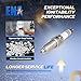 ENA Set of 6 Spark Plug Compatible with BMW 1 Series M 335is 335xi 535xi 740i 740Li X6 Z4 335i 535i xDrive 2007 2008 2009 2010 2011 2012 2013 2014 3.0L 4.4L 6.0L Replacement for ZGR6STE2