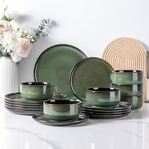 LeRatio 18-Piece Dinnerware Set for 6 Cover