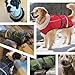 Woiil Hundemantel Wintermantel, Hundejacke Wasserdicht für Grosse Hunde mit Verstellbaren Schultergurten, Warm Hundemantel aus Fleece, Reflektierende Streifen,Geeignet für Labrador Olivgrün, XL