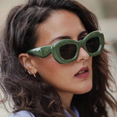 Large Size Cat Eye Sunglasses for Women Fashion Sunshade Mirror Outdoors Thicken Candy Color Eyeglass Uv4002