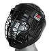 Fox-Fight Protector de Cabeza con Rejilla de Metal Frontal para protección Facial. Headguard de Cuero auténtico con Tapa para la Cabeza. Casco de Boxeo