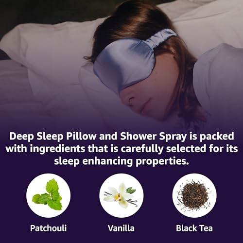 Deep Sleep Pillow Spray Patchouli Black Tea Vanilla Essential Oils Natural Fast Acting Aromatherapy Mist for Restful Sleep Relaxation Calming Stress Relief Bedtime & Shower Spray Luxury Self care Gift - Image 4