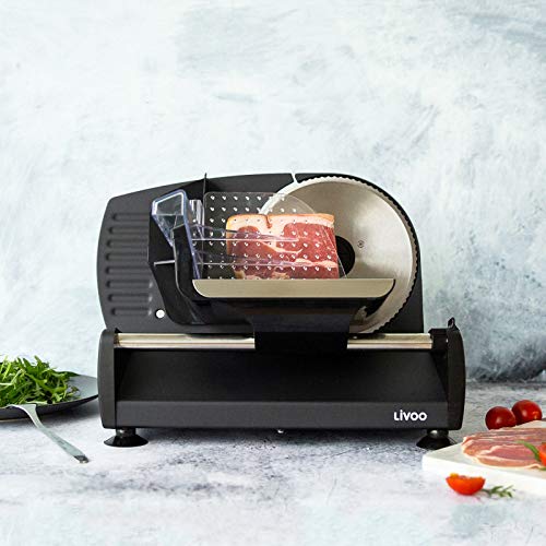 Allesschneider Brotschneidemaschine Elektrisch Edelstahl Klinge (Aufschnittmaschine, Schneiddicke 0 - 15 mm… – Bild 3