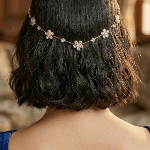 Image of Tiara for Women Stylish Rhinestone Crown Hair Accessory Bridal Princess Crystal Headpiece for Wedding Party Prom Birthday Bride Hair Jewelry Girls Fashion Crown