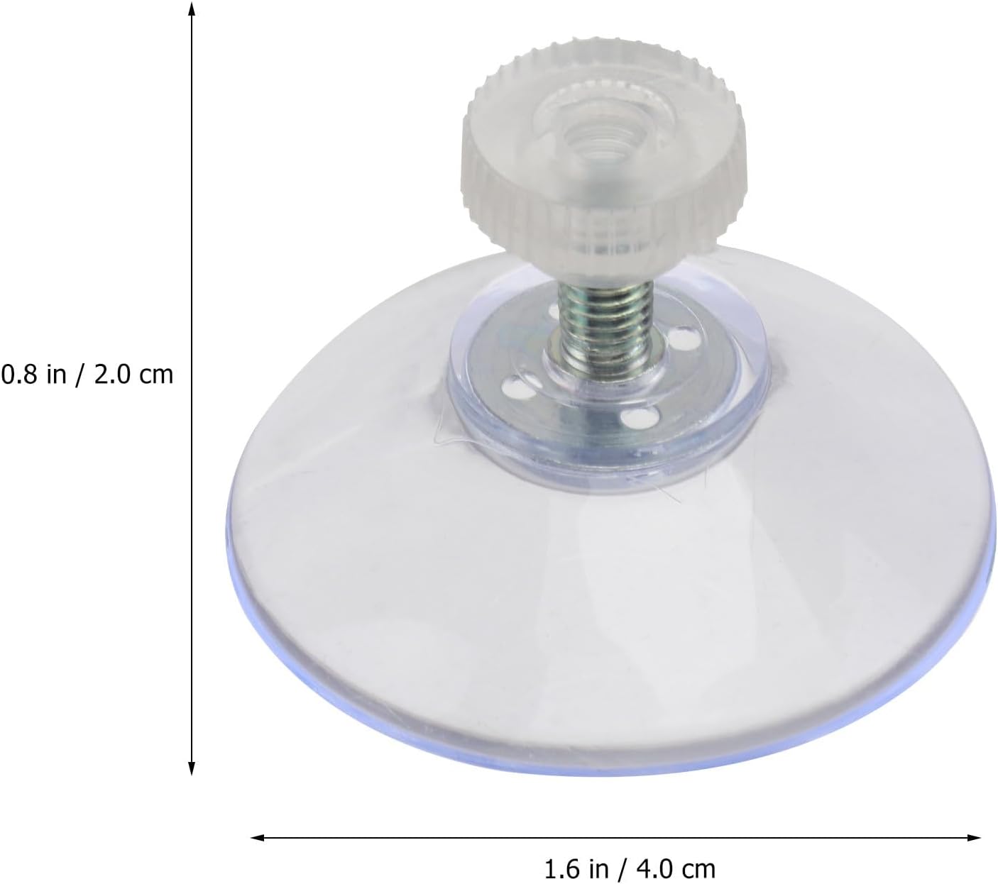 Glass Screw Suction Cups 10Pcs Full Heavy Duty Manual Tightening Suckers with Press Cap Nuts for Home Storage and Organization