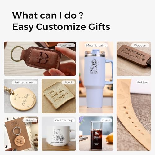 LONGER Laser Engraver – Ray5 mini Portable Laser Engraving and Cutting Machine, 0.04mm Laser Spot, 12000mm/min, Ideal for DIY Projects on Wood, Metal, Acrylic, Leather, and More (3.5W) by Longer - Image 7