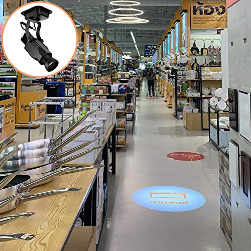 Hiliting Led Logo Gobo 30W Projector Advertising Logo Light Including Free Custom Glass Gobo To Project Image For Company Store Wedding Event (Black) #TOP6
