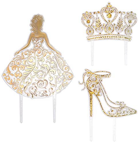 Decopac Quinceanera Cake Decorating Kit, Xl-Gold Cake And Cupcake Toppers For Girls Sweet 15 Birthdays And Parties, Quince Años #TOP6