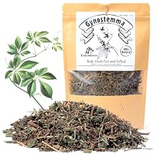 EidolonGreen Organic Jiaogulan Gynostemma//jiao gu lan - 2oz 60g Dried Herbal Tea - Also Known as Southern Ginseng or Immortality Herb - Traditional Botanical Tea