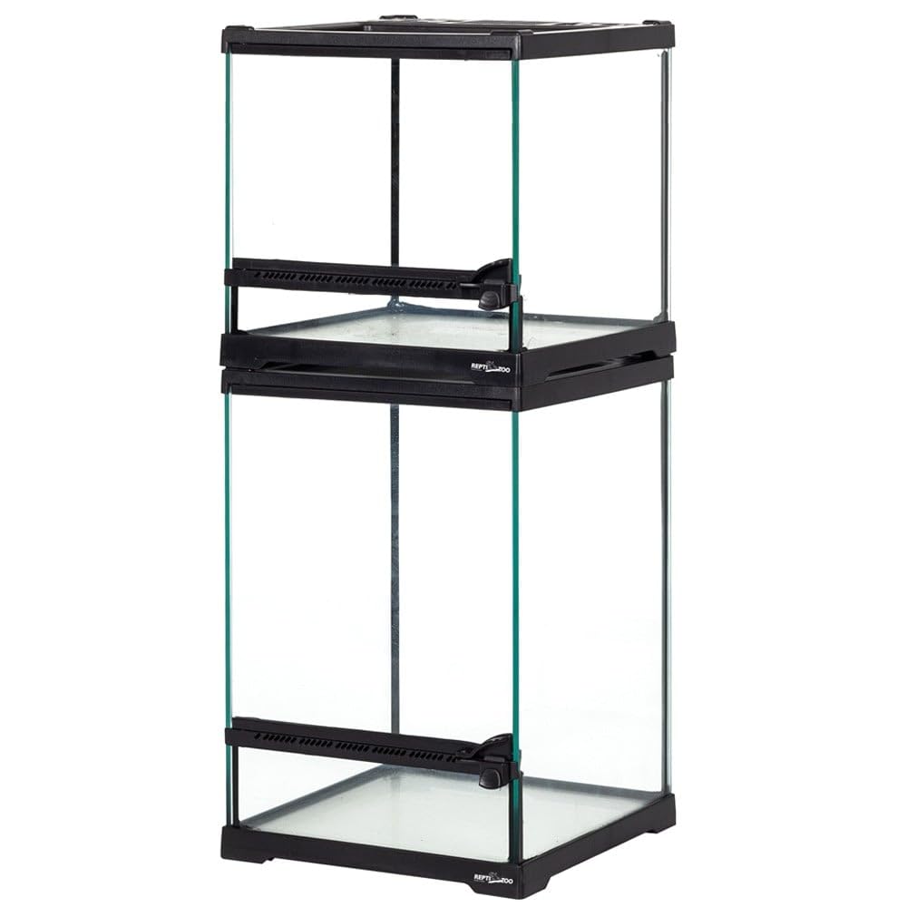 Repti-Zoo Terrario 21 x 21 x 30 cm – Terrario in vetro per rettili, anfibi, aracnidi e insetti