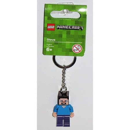 Amazon Lego Minecraft Steve Keyring Key Chain Official Brand New Lego Keyring Minecraft Steve ブロック おもちゃ