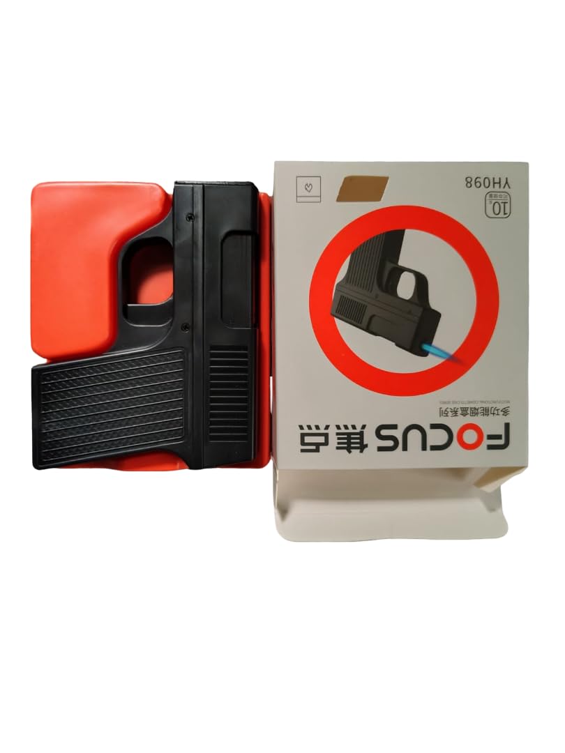 focus cigarette case gun Focus Gun Cigarette Case Inbuilt Rechargeable Windproof Torch Blue Jet  Flame Lighter 10 pcs Cigarette Box Pocket Lighter Black Pack of 1 :  Amazon.in: