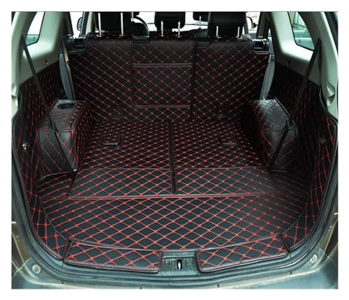 Tapis de Coffre pour Chevrolet Captiva 7 Places en Cuir Noir Protection Intérieure