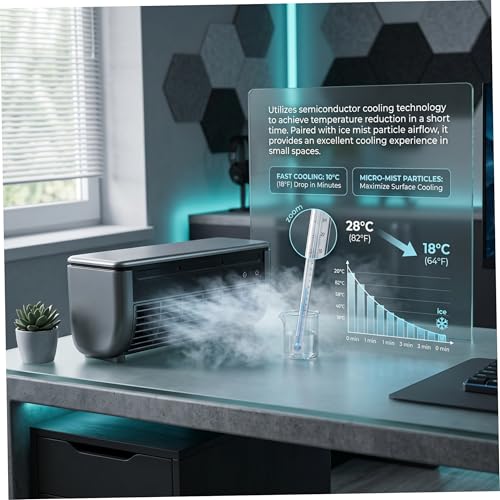 Mini climatiseur portable adhésif pour rafraîchir sans travaux - 6