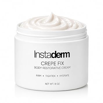 Crepe Fix Body Cream Anti-Aging Moisturizer for Neck & Body Improve the Appearance of Thinning Aged Crepey Skin, Wrinkles & Dryness. Support Skins Natural Elastin & Collagen Production. 8OZ